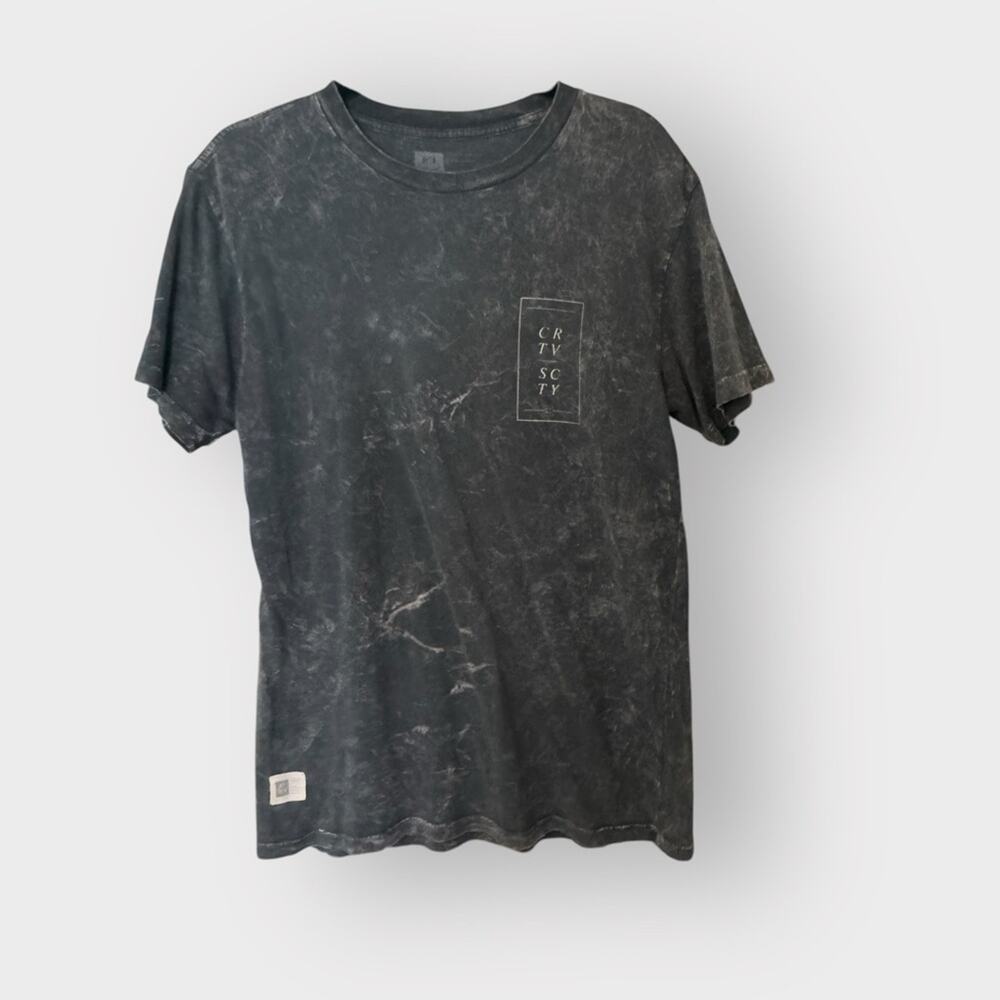 Lira men’s casual heathered gray tshirt, medium - Picture 2 of 4